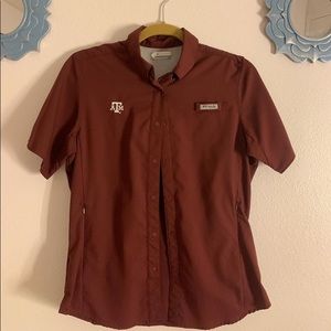 Columbia A&M button-up shirt